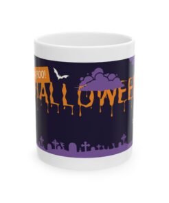 Spooky Halloween Ceramic Mug - 11oz & 15oz, Ghost, Pumpkin, Holiday Decor, Haunted House Vibes, Gift for Halloween Lovers