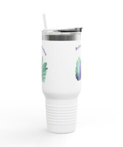 Authentically You Insulated Travel Mug - 40oz, Motivational Drinkware, Eco-Friendly Gift, Self-Care Travel Companion, Inspirational Mug