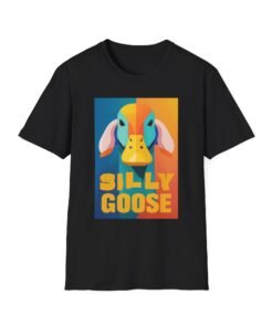 Silly Goose T-Shirt, Funny Unisex Softstyle Tee, Quirky Humor Shirt, Casual Graphic Tee Gift for Men & Women | Party Outfit