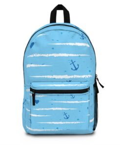 Nautical Anchor Backpack, Stylish School Bag, Beach Day Tote, Travel Essentials, Gift for Boat Lovers