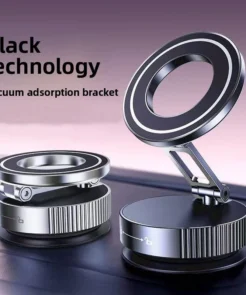 Vacuum magnetic phone holder