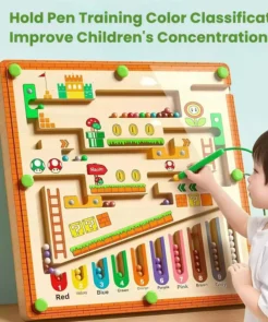 Children’s Magnetic Maze Walking Ball Toy – Early Learning Puzzle for 3–4 Year Olds | Logic, Concentration & Writing Skill Training