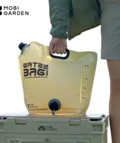 MOBI GARDEN 10L Water Bag Camping Picnic Outdoor Folding Water Bucket Bag With Faucet Large Capacity Container Supplies Portable